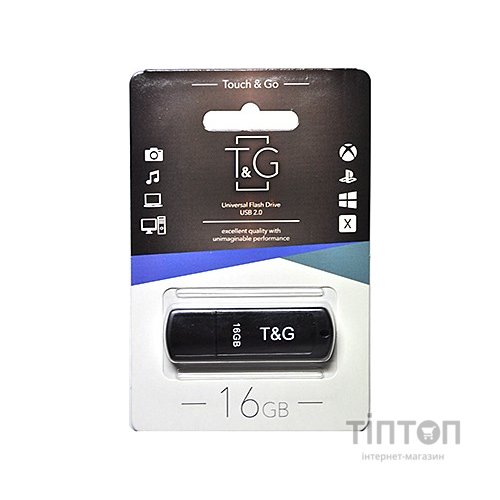 USB 16GB T&G 011 Classic Series Black (TG011-16GBBK)