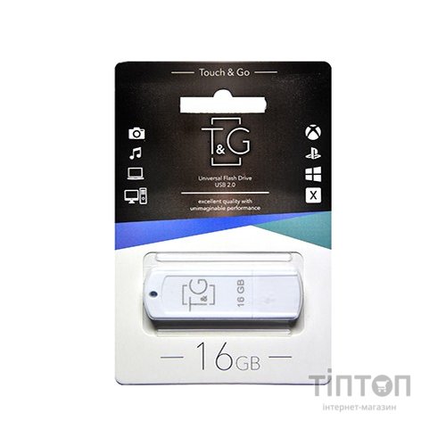 USB флеш накопичувач T&G 16GB 011 Classic Series White USB 2.0 (TG011-16GBWH)