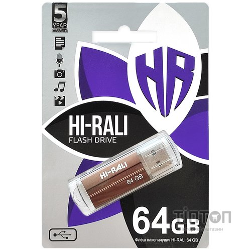USB 64GB Hi-Rali Corsair Series Bronze (HI-64GBCORBR)