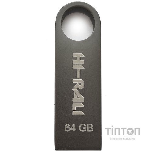 USB флеш накопичувач Hi-Rali 64GB Shuttle Series Black USB 2.0 (HI-64GBSHBK)