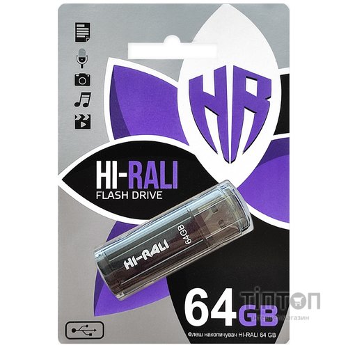 USB 64GB Hi-Rali Stark Series Black (HI-64GBSTBK)