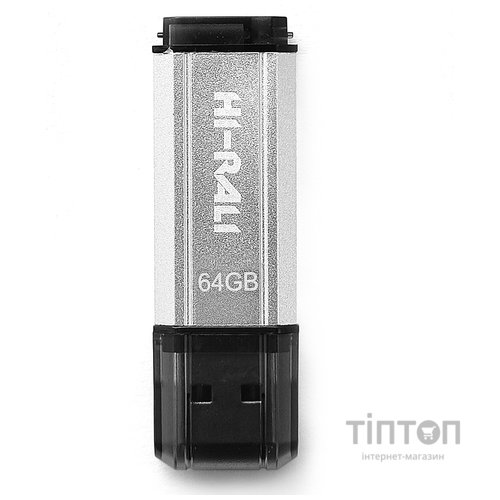 USB флеш накопичувач Hi-Rali 64GB Stark Series Silver USB 2.0 (HI-64GBSTSL)