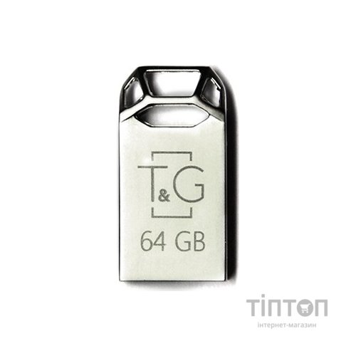 USB флеш накопичувач T&G 64GB 110 Metal Series Silver USB 2.0 (TG110-64G)