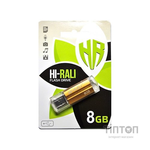 USB флеш накопичувач Hi-Rali 8GB Corsair Series Bronze USB 2.0 (HI-8GBCORBR)