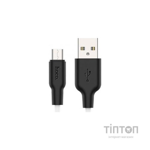 USB Cable Hoco X21 Silicone MicroUSB Black/White 1m