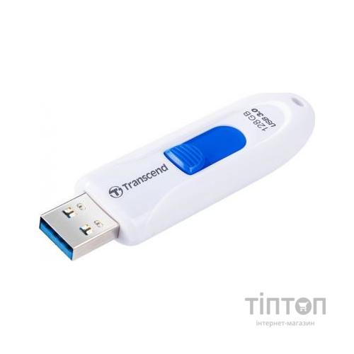 USB флеш 128Gb Transcend JetFlash 790 білий/блакитний