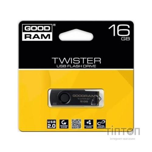 USB флеш 16Gb GoodRam Twister чорний