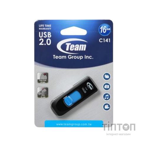 USB флеш 16Gb Team C141 синій/чорний