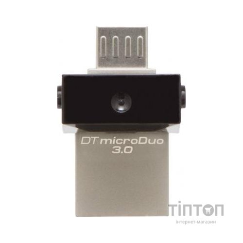 USB флеш 32Gb Kingston DT MicroDuo чорний