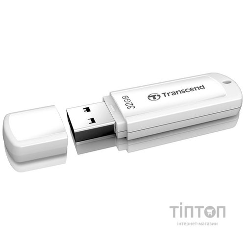 USB флеш 32Gb Transcend JetFlash 370 USB 2.0 біла