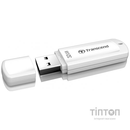 USB флеш 32Gb Transcend JetFlash 370 USB 2.0 біла