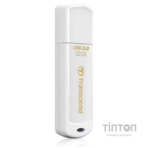 USB флеш 32Gb Transcend JetFlash 730 USB 3.0 біла