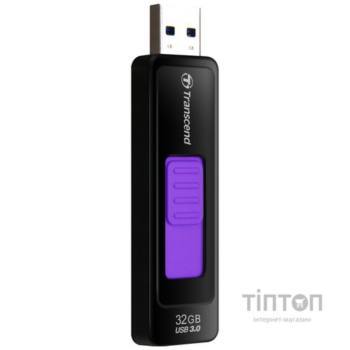 USB флеш 32Gb Transcend JetFlash 760 USB 3.0 фіолетово-чорна