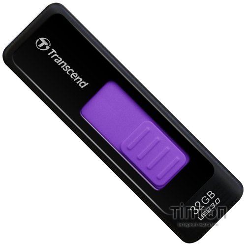 USB флеш 32Gb Transcend JetFlash 760 USB 3.0 фіолетово-чорна
