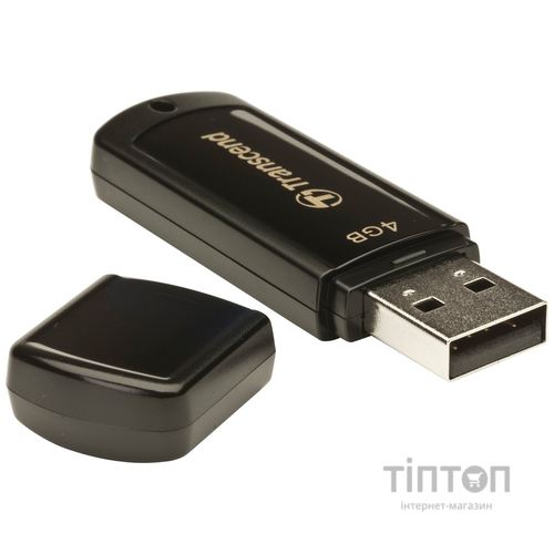 USB флеш 4Gb Transcend JetFlash 350 чорний