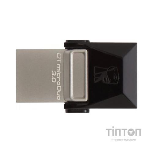 USB флеш 64Gb Kingston DT MicroDuo чорний
