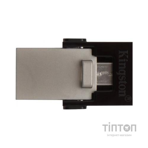 USB флеш 64Gb Kingston DT MicroDuo чорний