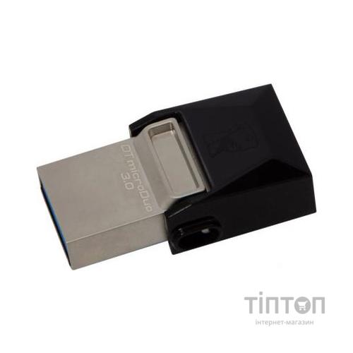 USB флеш 64Gb Kingston DT MicroDuo чорний