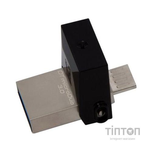 USB флеш 64Gb Kingston DT MicroDuo чорний