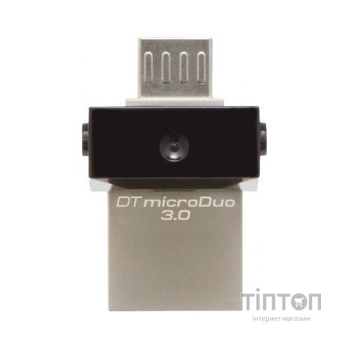 USB флеш 64Gb Kingston DT MicroDuo чорний