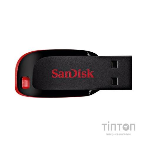 USB флеш 64Gb SanDisk Cruzer Blade USB 2.0 чорно-червона