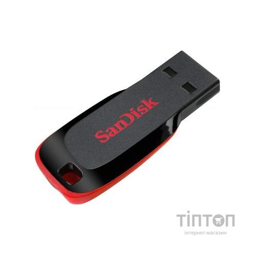 USB флеш 64Gb SanDisk Cruzer Blade USB 2.0 чорно-червона