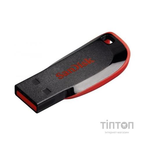 USB флеш 64Gb SanDisk Cruzer Blade USB 2.0 чорно-червона