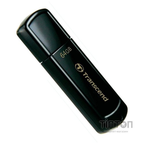 USB флеш 64Gb Transcend JetFlash 350 USB 2.0 чорна
