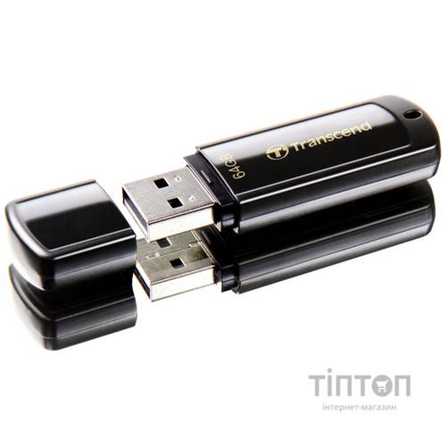USB флеш 64Gb Transcend JetFlash 350 USB 2.0 чорна