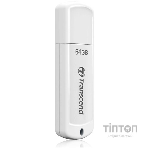 USB флеш 64Gb Transcend JetFlash 370 USB 2.0 біла