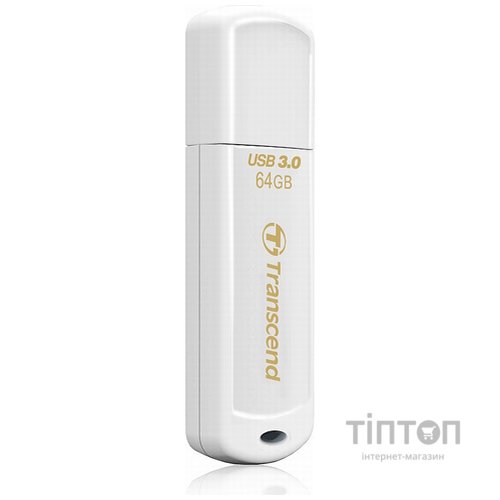USB флеш 64Gb Transcend JetFlash 730 USB 3.0 біла