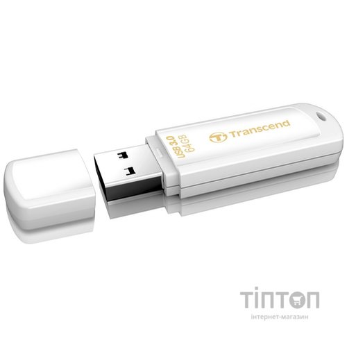 USB флеш 64Gb Transcend JetFlash 730 USB 3.0 біла