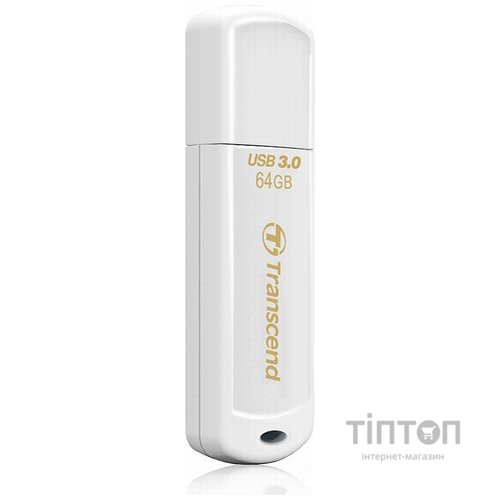 USB флеш 64Gb Transcend JetFlash 730 USB 3.0 біла