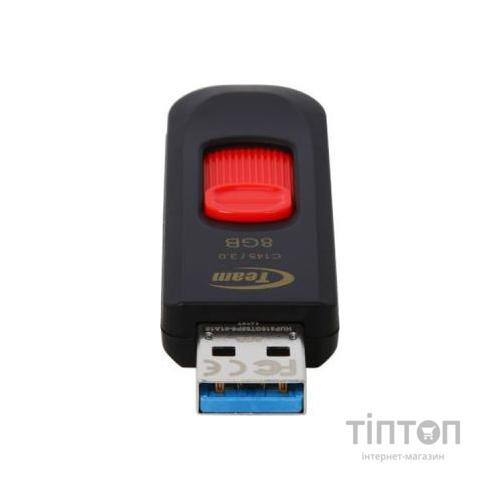 USB флеш 8Gb Team C145 червоний/чорний