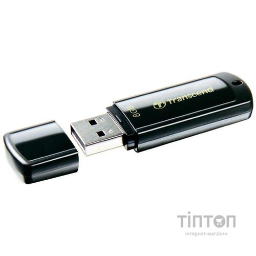 USB флеш 8Gb Transcend JetFlash 350 USB 2.0 чорна