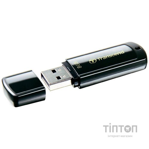 USB флеш 8Gb Transcend JetFlash 350 USB 2.0 чорна