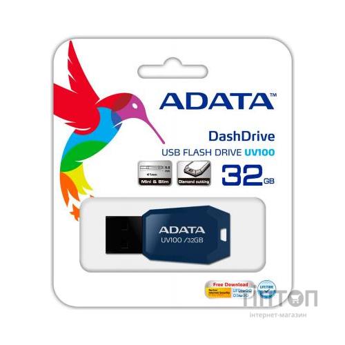 USB флеш A-Data 32GB DashDrive UV100 синій