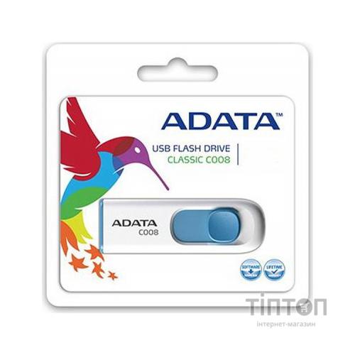USB флеш A-Data C008 білий