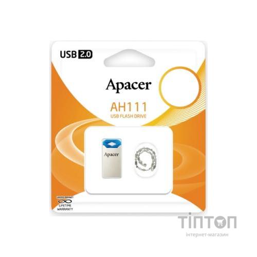 USB флеш Apacer AH111 32Gb USB 2.0 блакитна