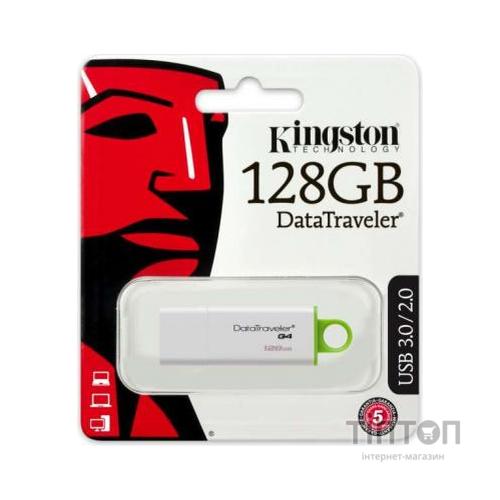 USB флеш Kingston DataTraveler Generation 4 128Gb USB 3.0 біла