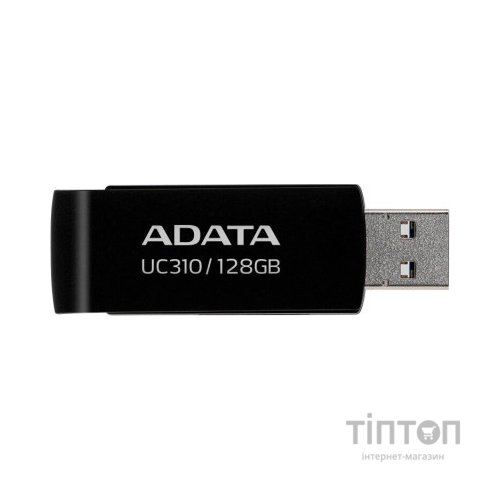 USB флеш накопичувач ADATA 128GB UC310 USB 3.2 Black (UC310-128G-RBK)