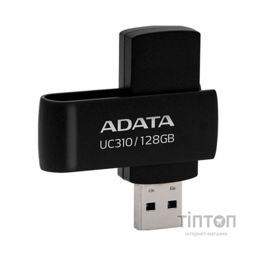 USB флеш накопичувач ADATA 128GB UC310 USB 3.2 Black (UC310-128G-RBK)