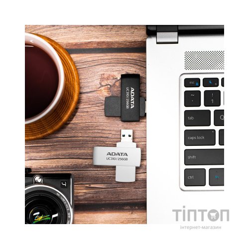USB флеш накопичувач ADATA 128GB UC310 USB 3.2 Black (UC310-128G-RBK)
