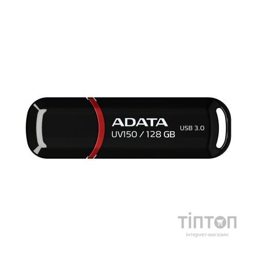 USB флеш накопичувач ADATA 128GB UV150 Black USB 3.0 (AUV150-128G-RBK)