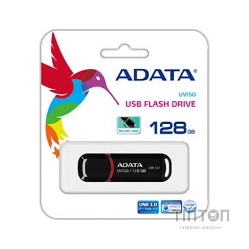 USB флеш накопичувач ADATA 128GB UV150 Black USB 3.0 (AUV150-128G-RBK)