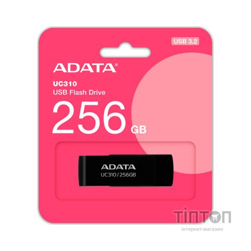 USB флеш накопичувач ADATA 256GB UC310 Black USB 3.0 (UC310-256G-RBK)