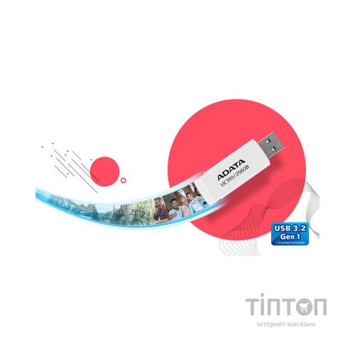 USB флеш накопичувач ADATA 256GB UC310 Black USB 3.0 (UC310-256G-RBK)