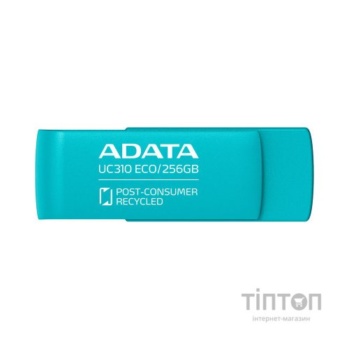 USB флеш накопичувач ADATA 256GB UC310 Eco Green USB 3.2 (UC310E-256G-RGN)