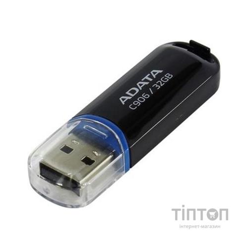 USB флеш накопичувач ADATA 32GB C906 Black USB 2.0 (AC906-32G-RBK)