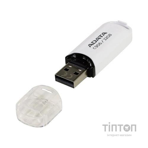 USB флеш накопичувач ADATA 32GB C906 White USB 2.0 (AC906-32G-RWH№)